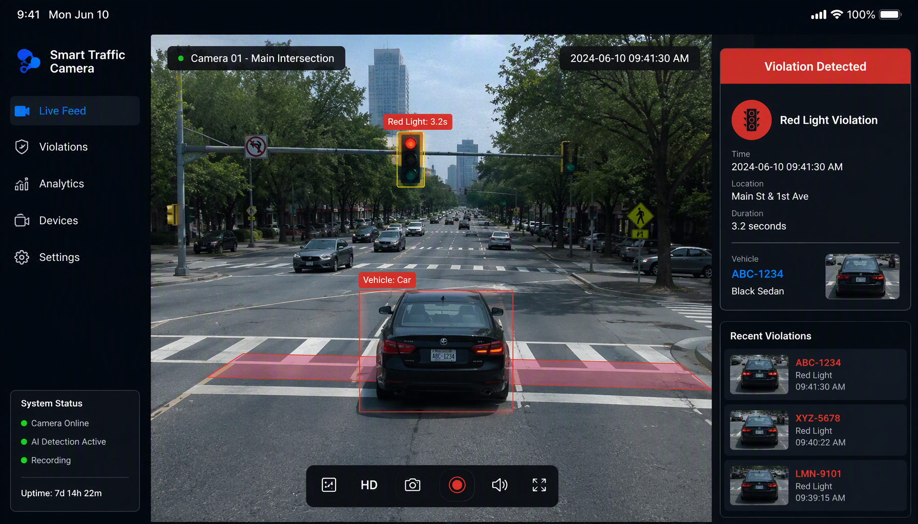 Red Light Violation